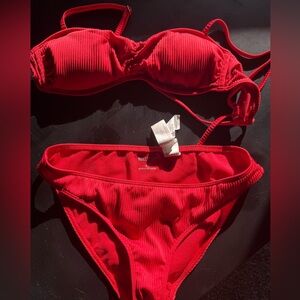 Two piece XS light pink Hollister bikini two piece swimsuit EUC